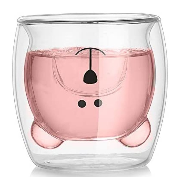 Other - NWT Cute Mug Bear Coffee Cup Double Wall Insulated